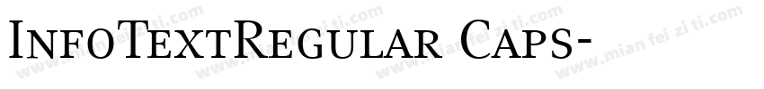 InfoTextRegular Caps字体转换